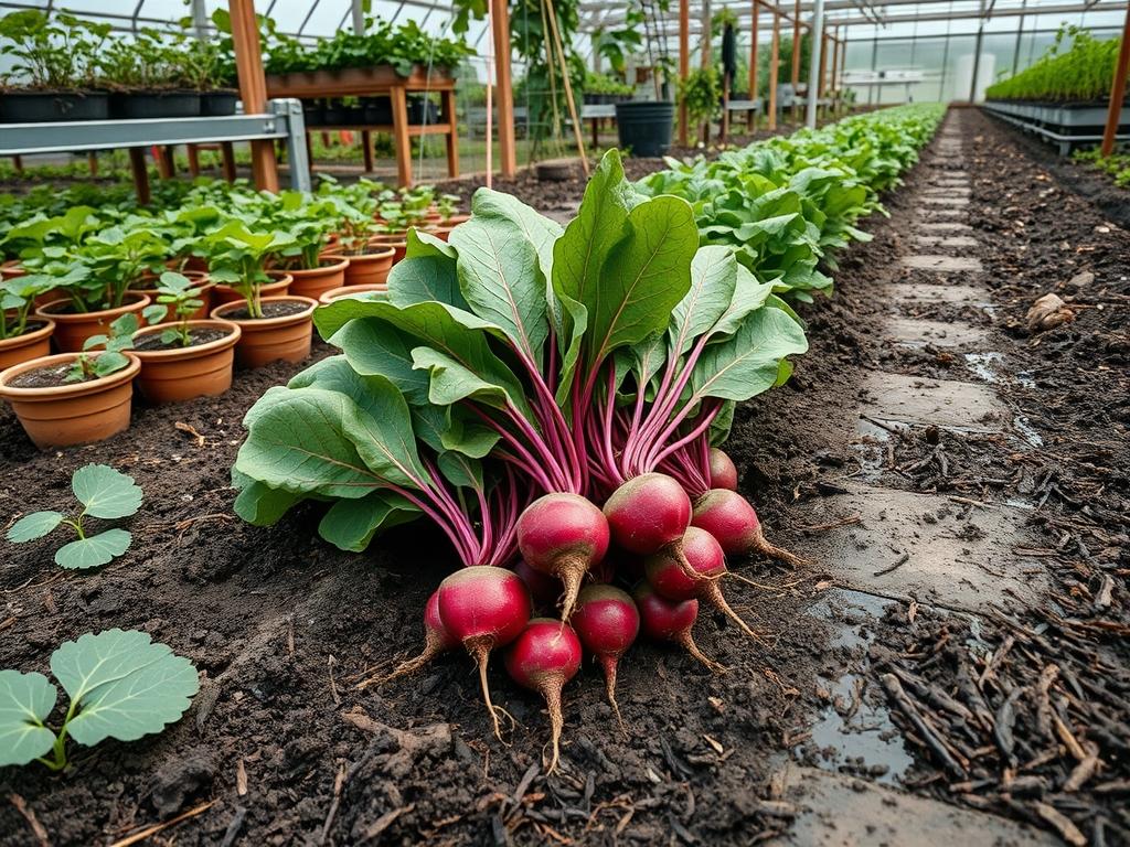 Harvesting Baby Beets