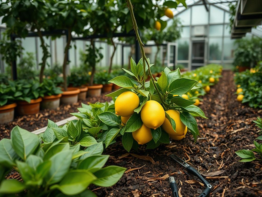 Harvesting Fresh Lemons