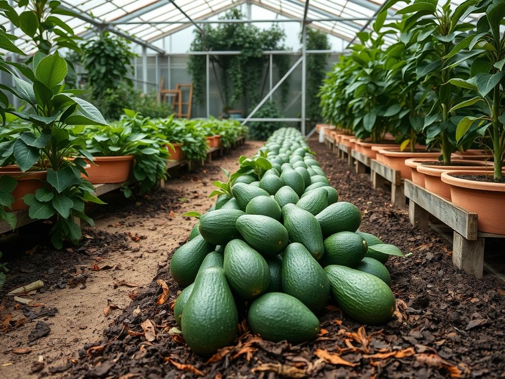 Harvesting Garden Avocados