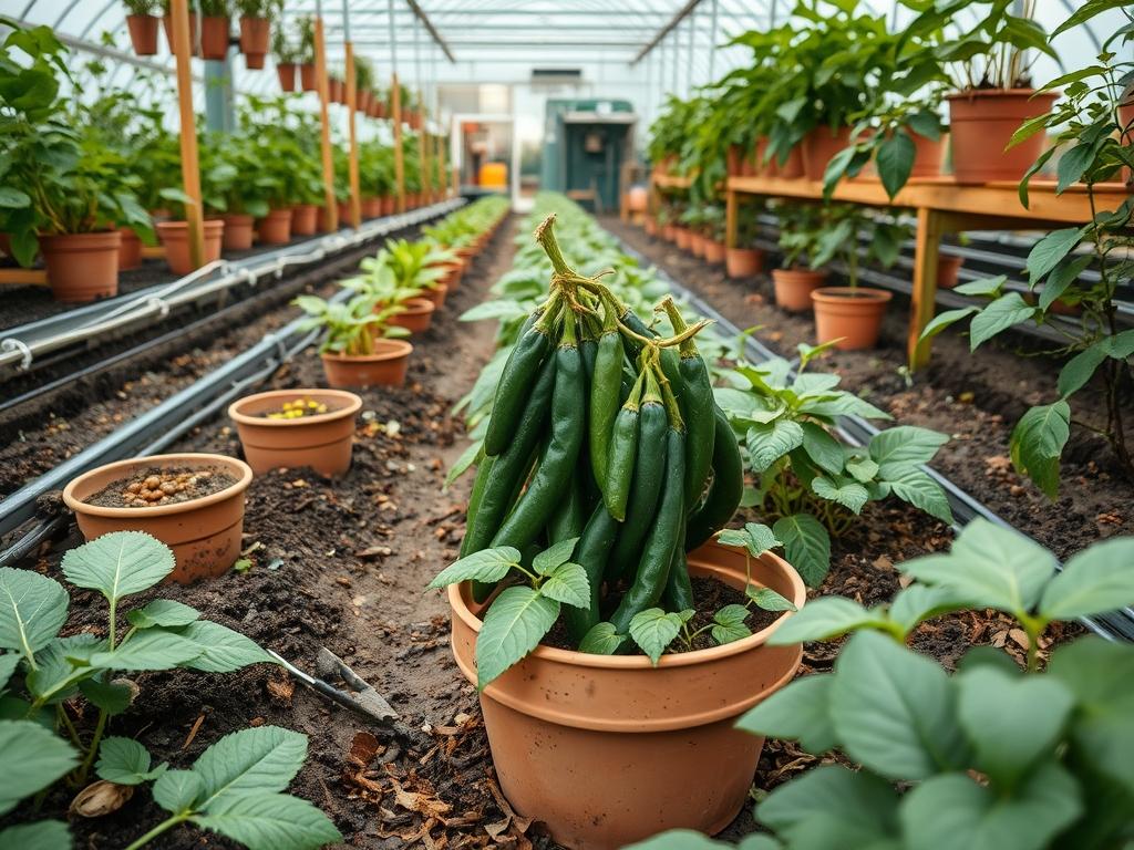 Harvesting Garden Black Beans