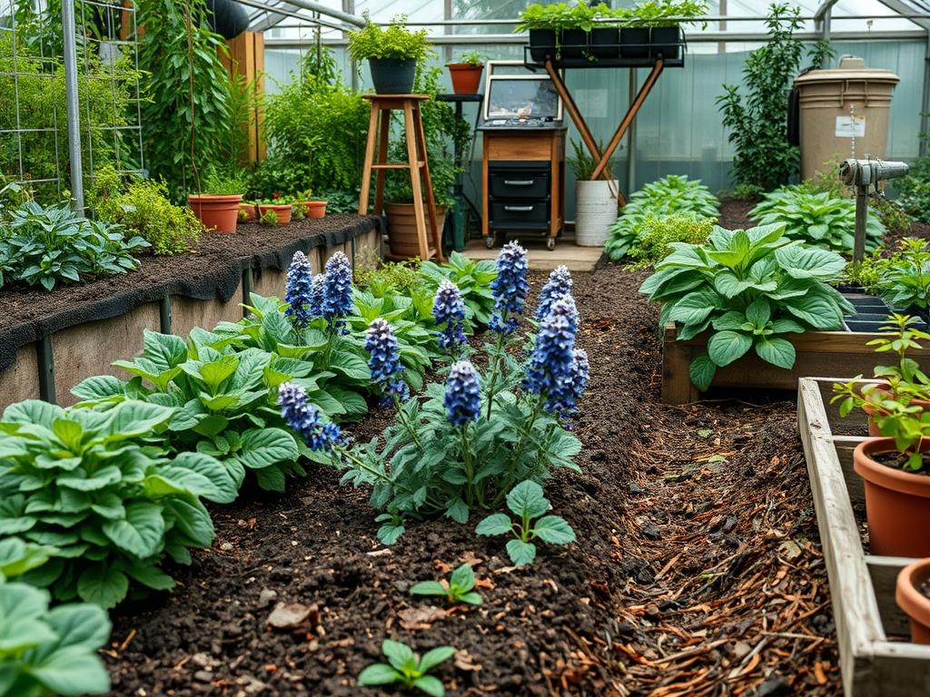 Harvesting Garden Borage
