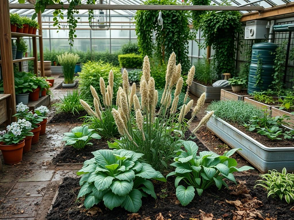 Harvesting Garden Buckwheat