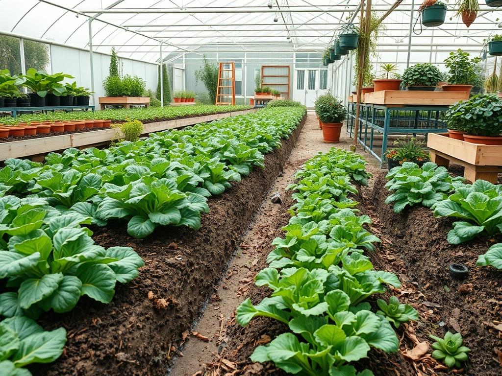 Harvesting Garden Escarole