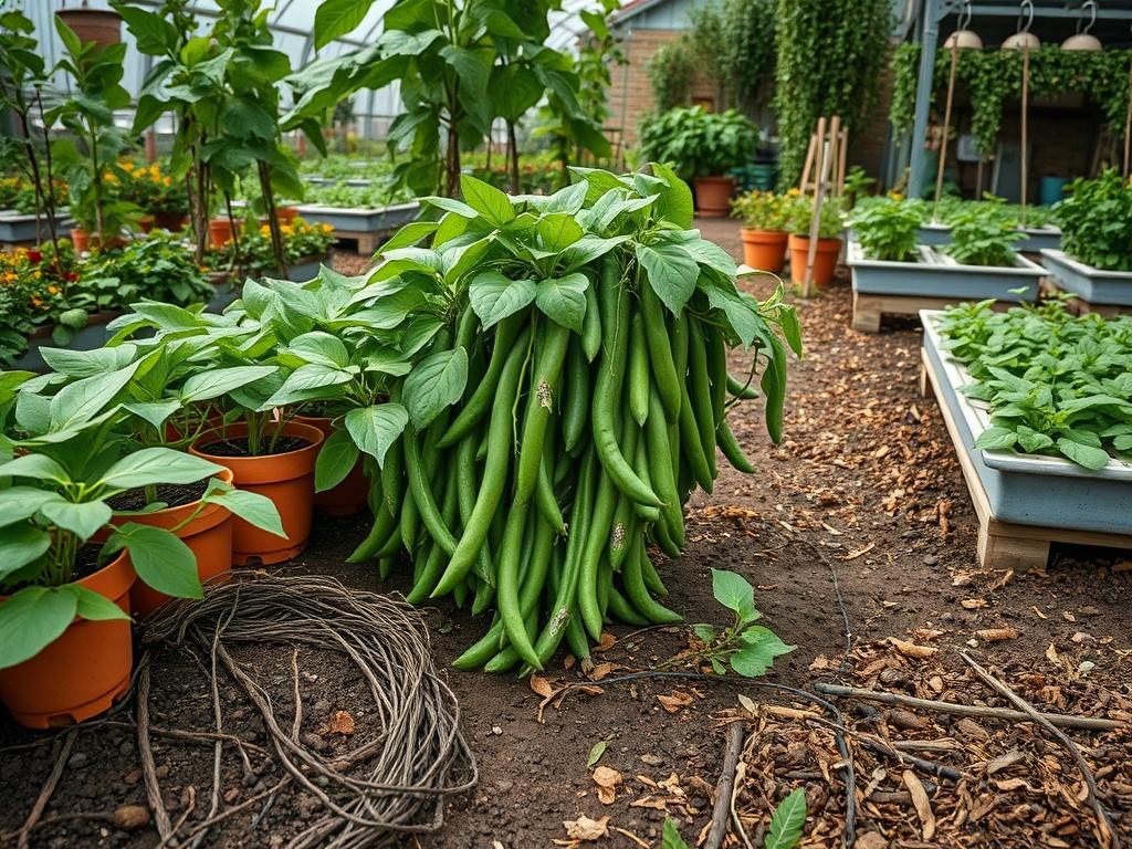 Harvesting Garden Fava Beans