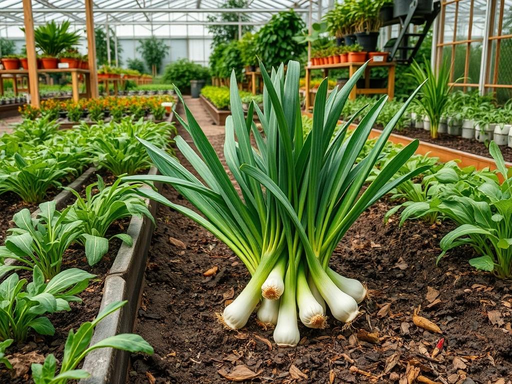 Harvesting Garden Leeks