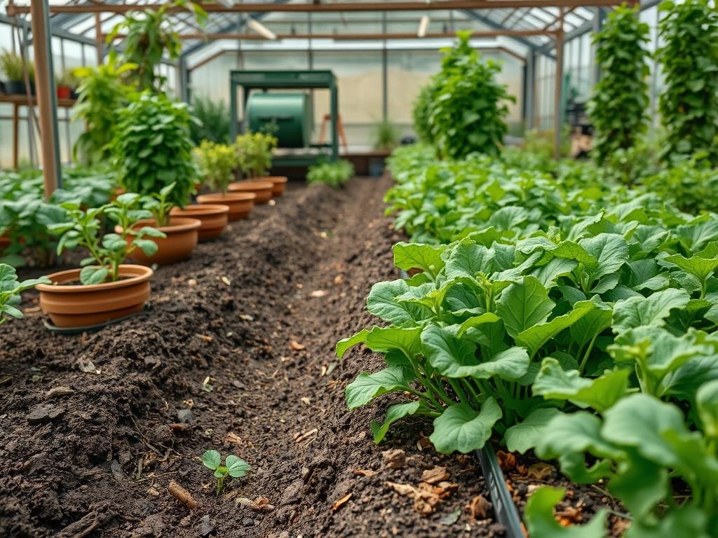 Harvesting Garden Mustard Greens