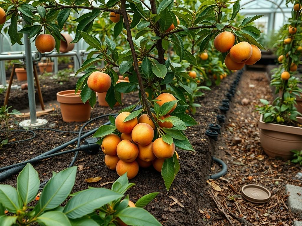 Harvesting Garden Nectarines