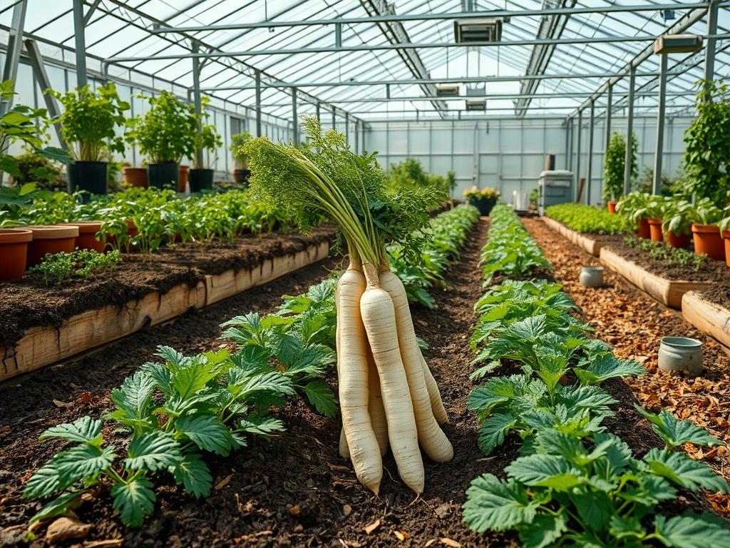 Harvesting Garden Parsnips