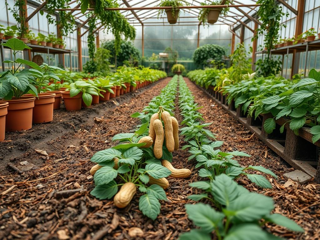 Harvesting Garden Peanuts