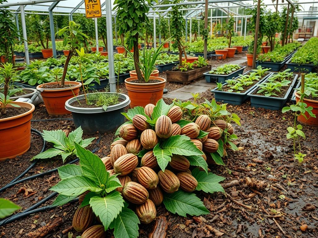 Harvesting Garden Pecans