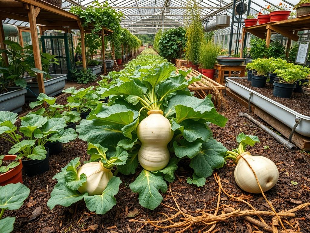 Harvesting Garden Rutabagas