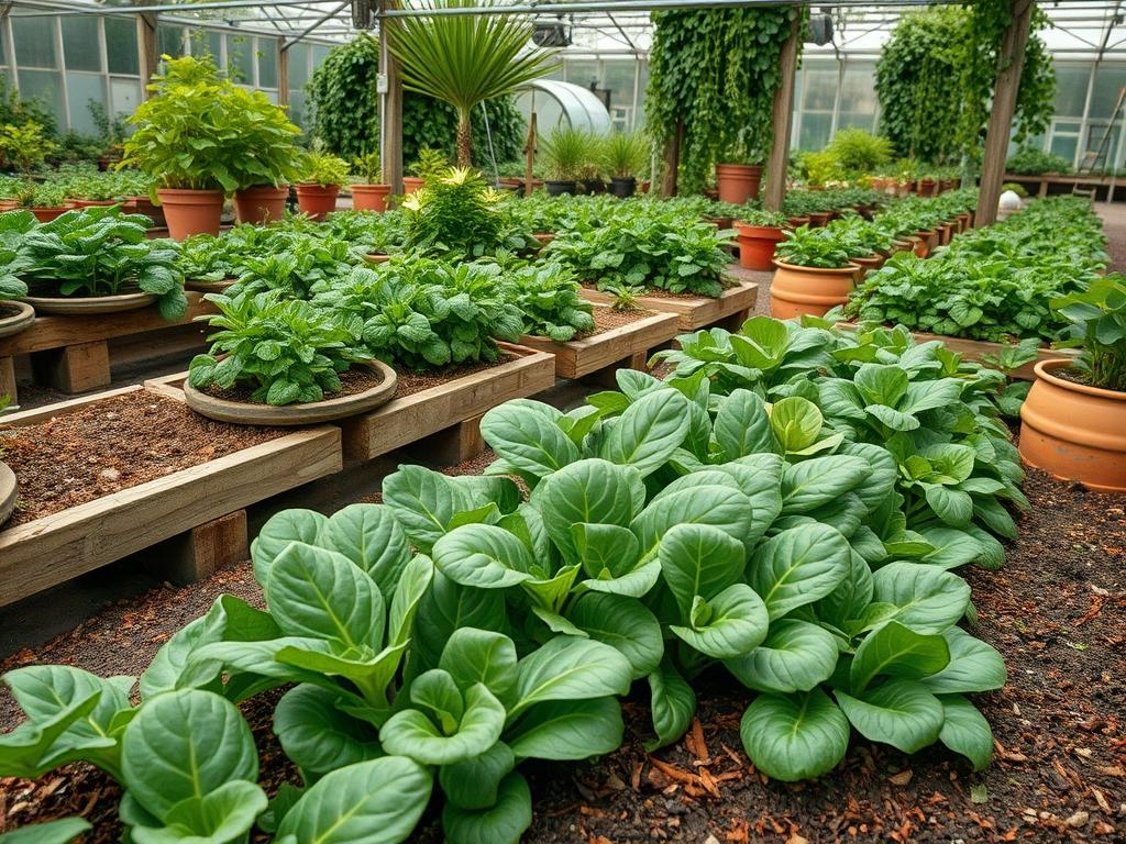 Harvesting Garden Spinach