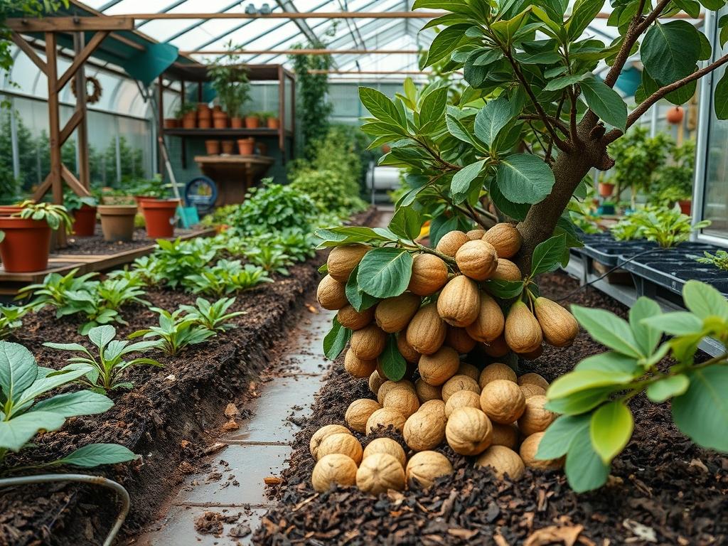 Harvesting Garden Walnuts