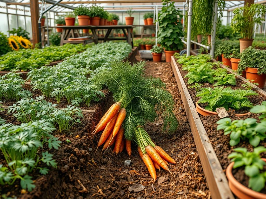 Harvesting Root Carrots