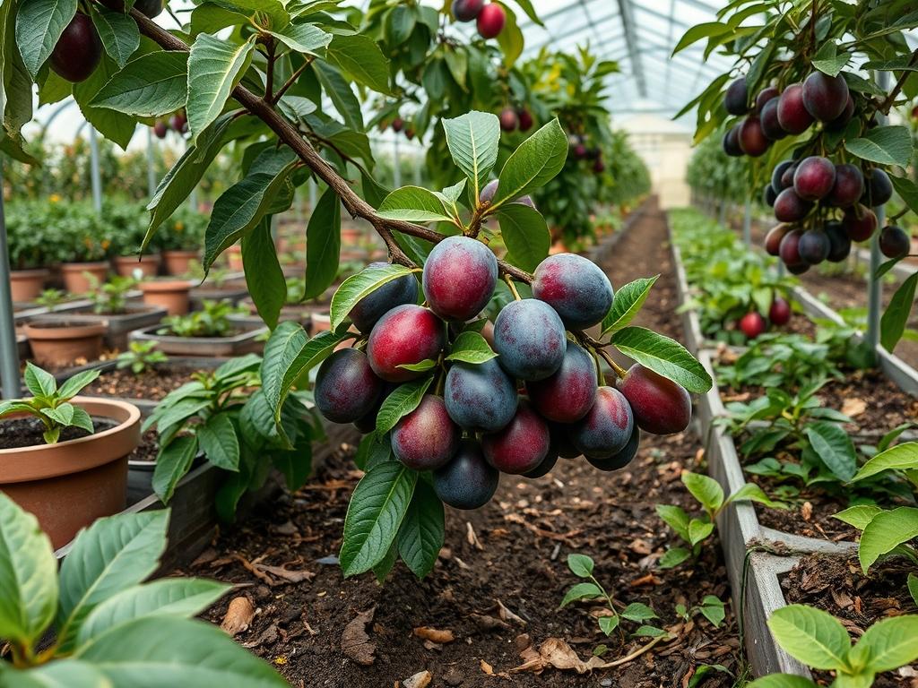 Harvesting Summer Plums