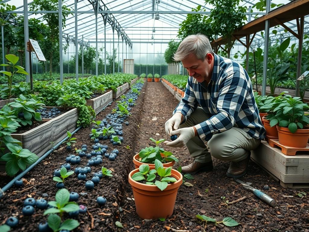 Picking Blueberries for Sweetness