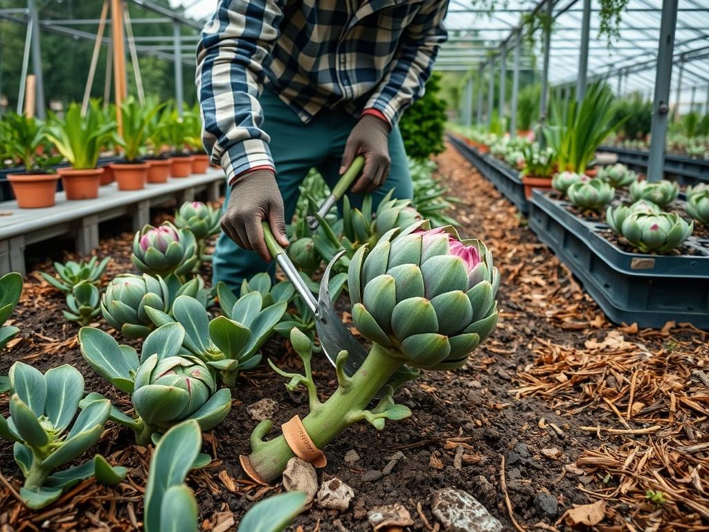 Picking Fresh Artichokes