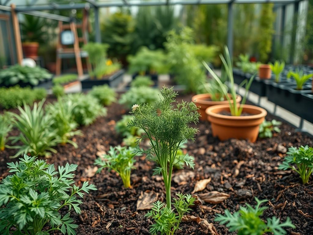 Picking Fresh Dill