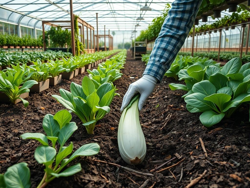 Picking Fresh Endive