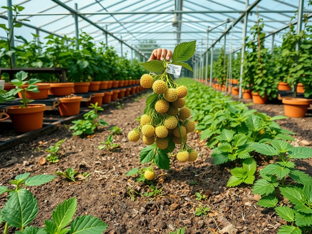 Picking Fresh Gooseberries