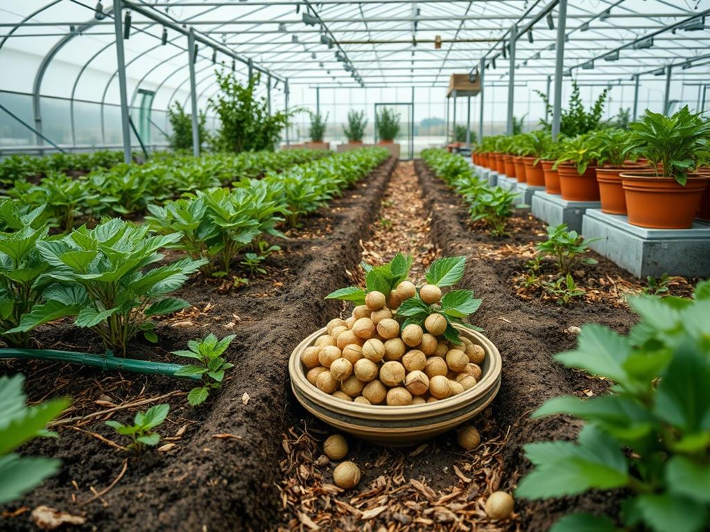 Picking Fresh Hazelnuts