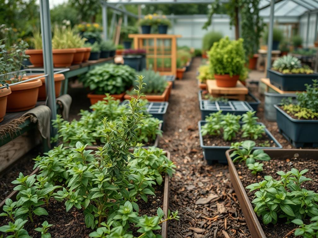 Picking Fresh Oregano