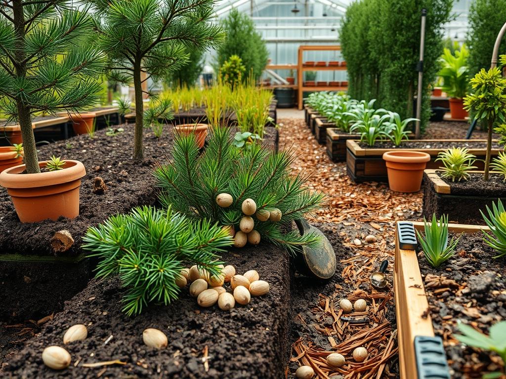 Picking Fresh Pine Nuts