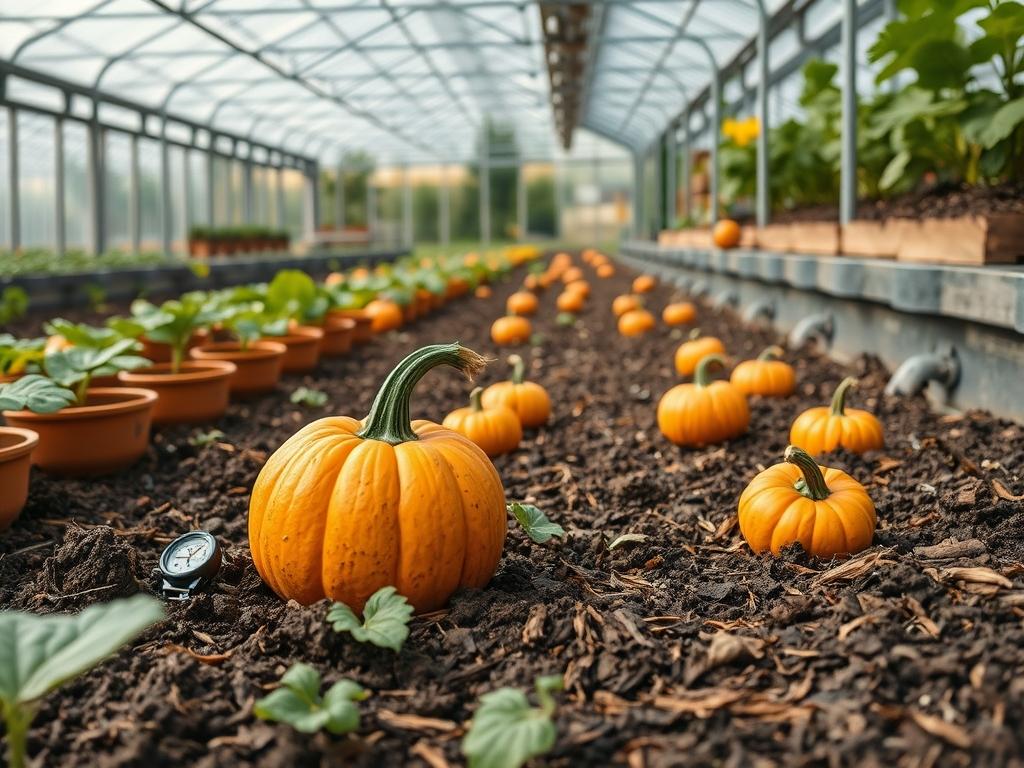 Picking Fresh Pumpkin Seeds