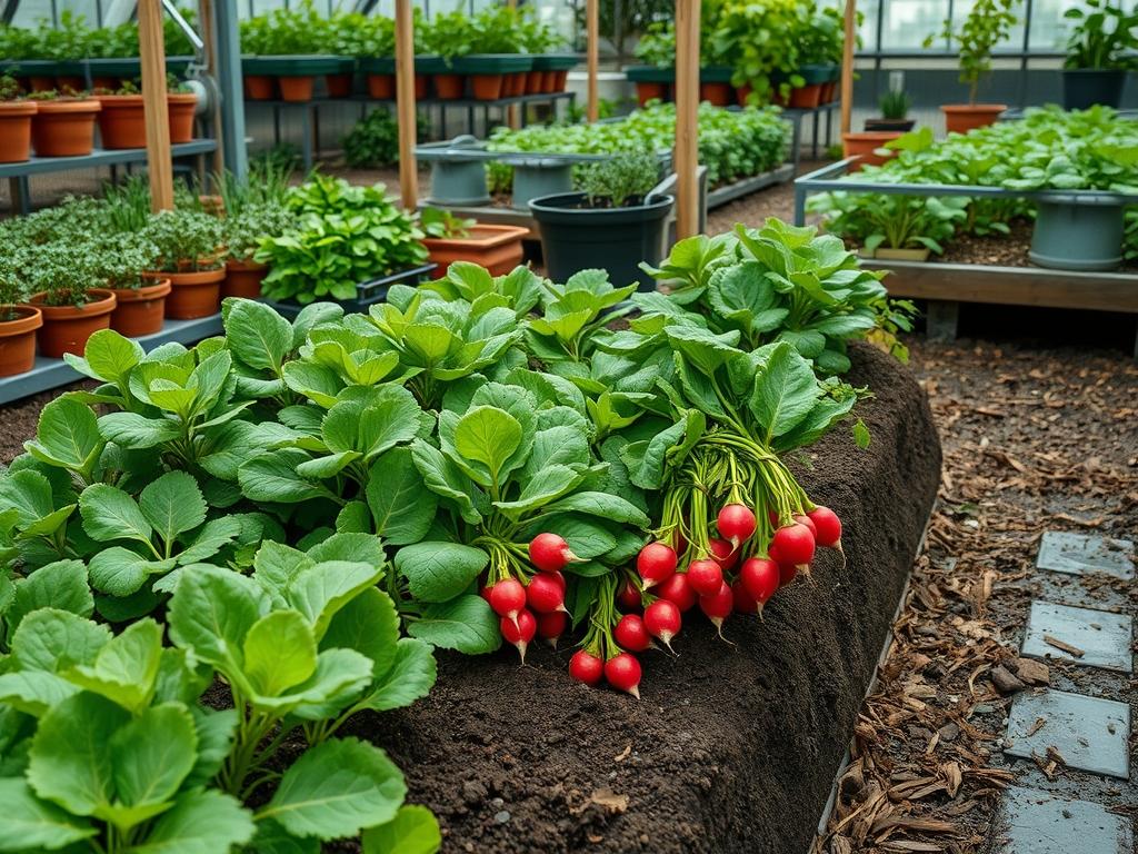 Picking Fresh Radishes