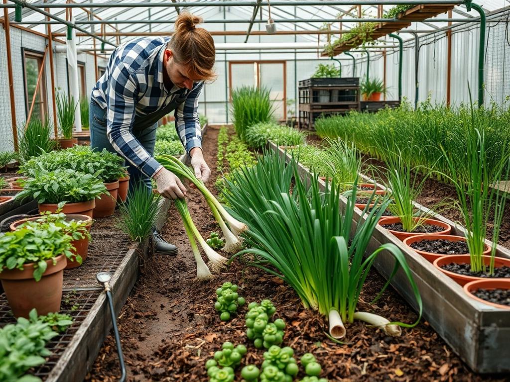 Picking Fresh Scallions