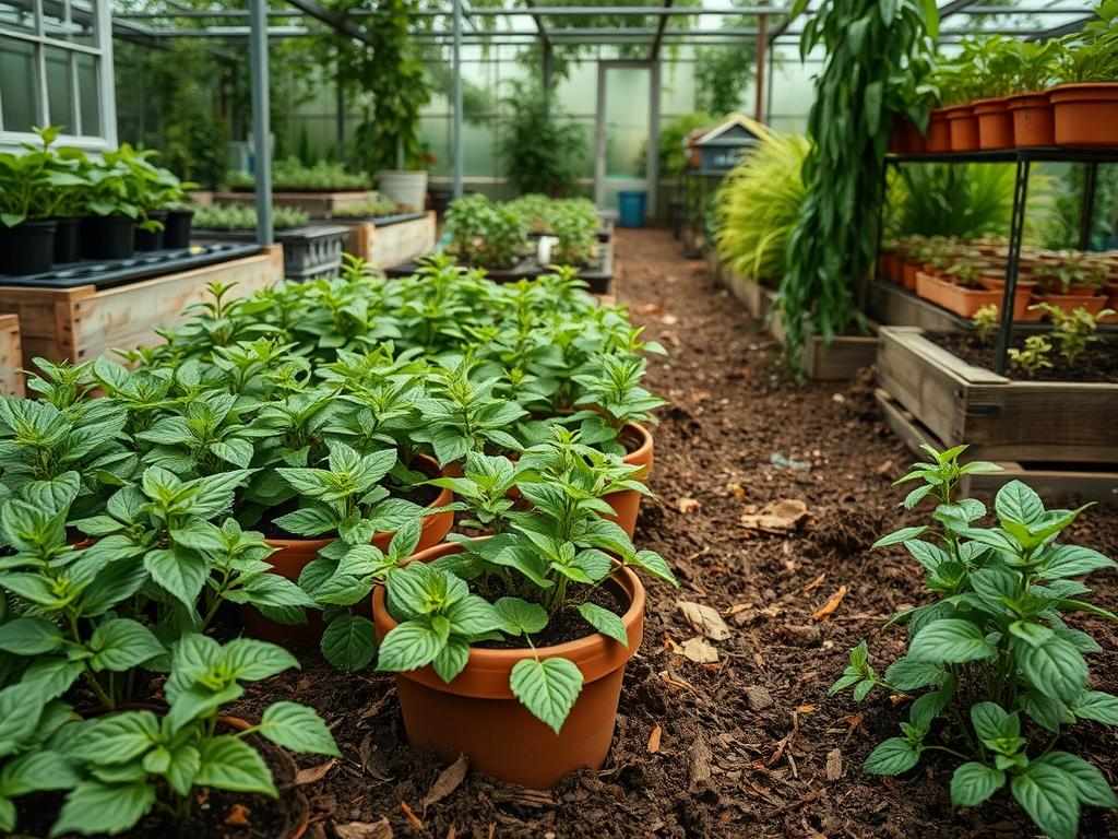 Picking Fresh Stevia