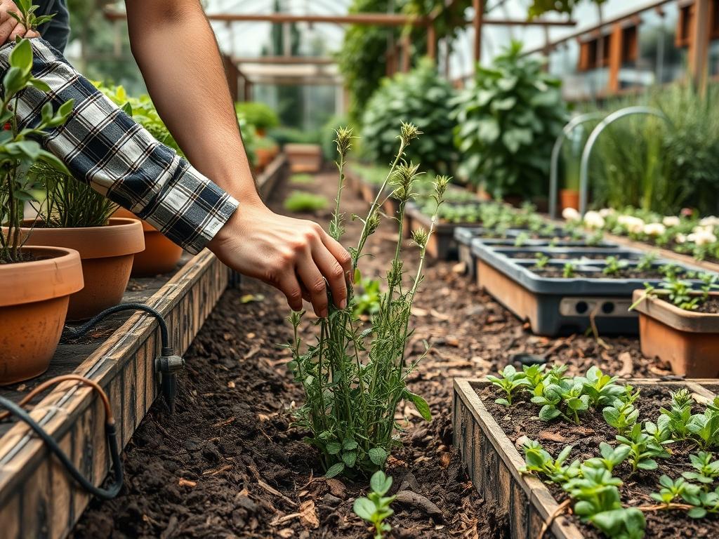 Picking Fresh Tarragon