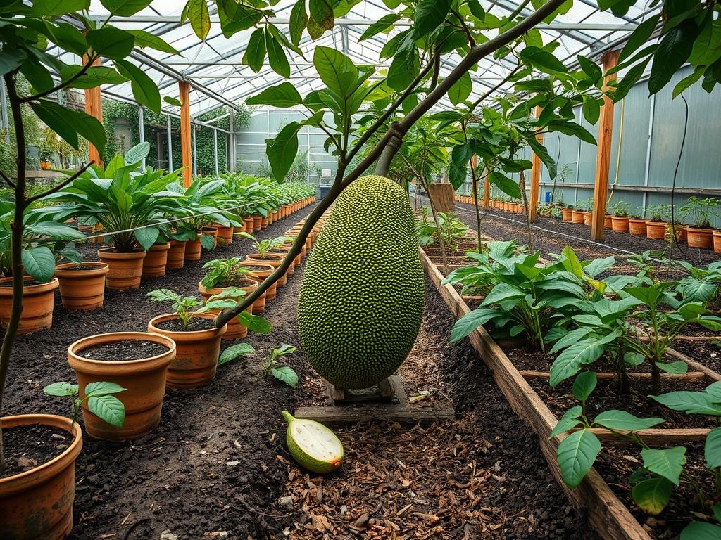 Harvesting Garden Breadfruit