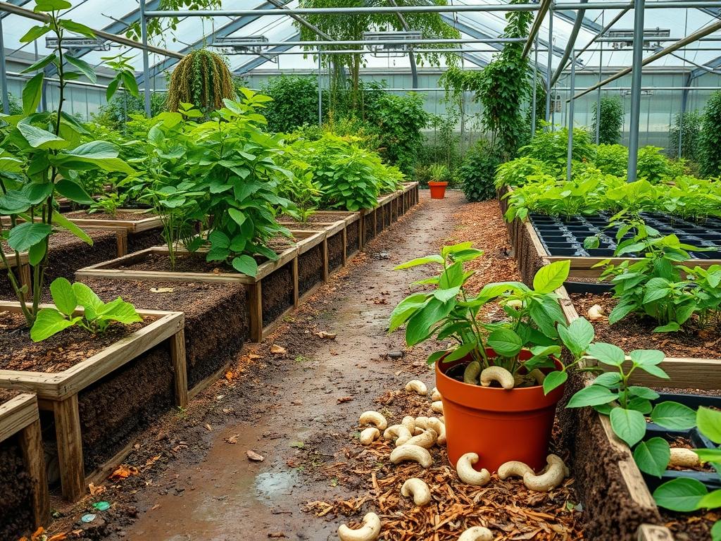 Harvesting Garden Cashews