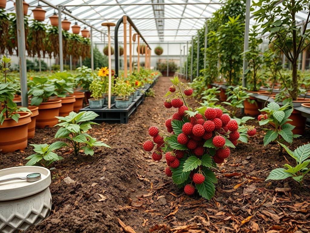 Harvesting Garden Cloudberries
