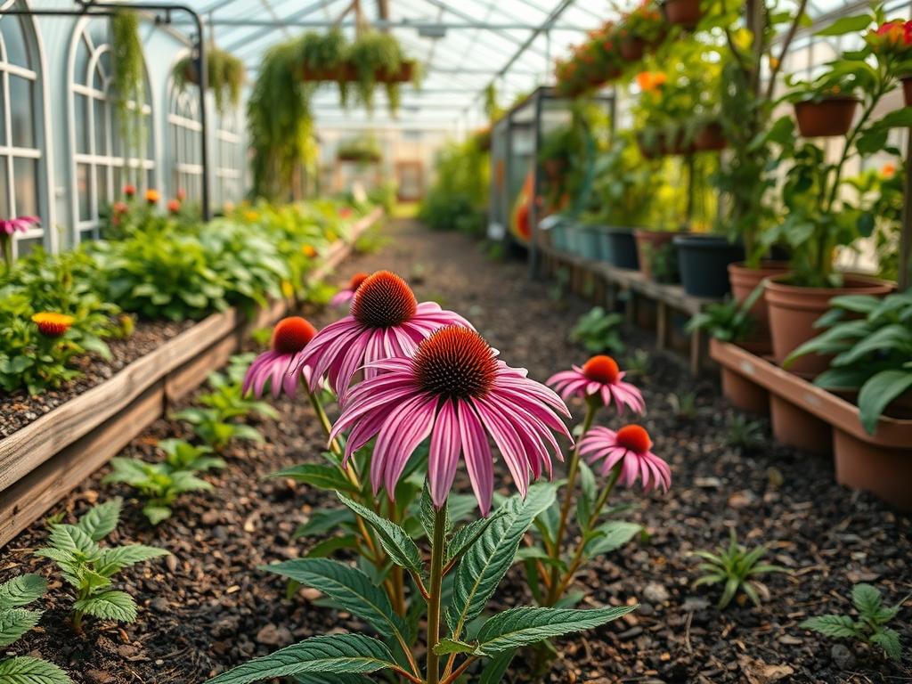 Harvesting Garden Echinacea