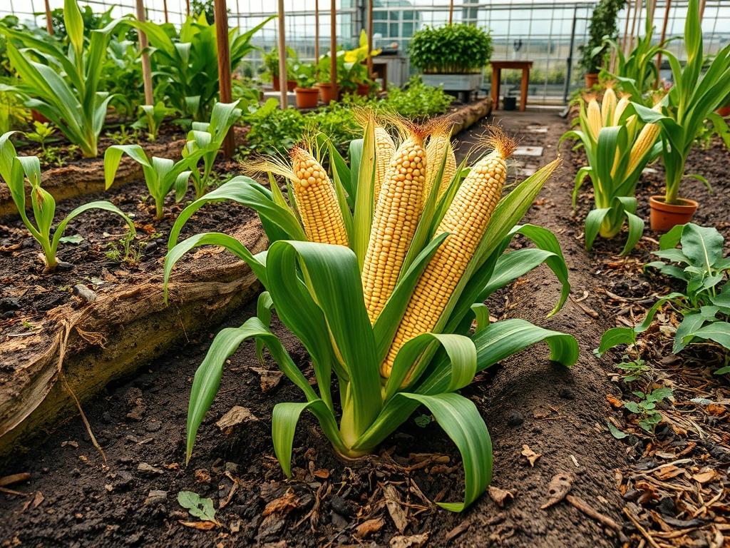 Harvesting Garden Flint Corn
