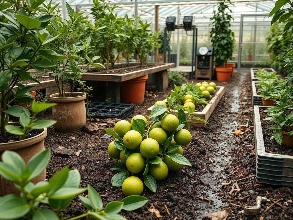 Harvesting Garden Key Limes