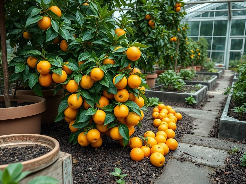 Harvesting Garden Kumquats