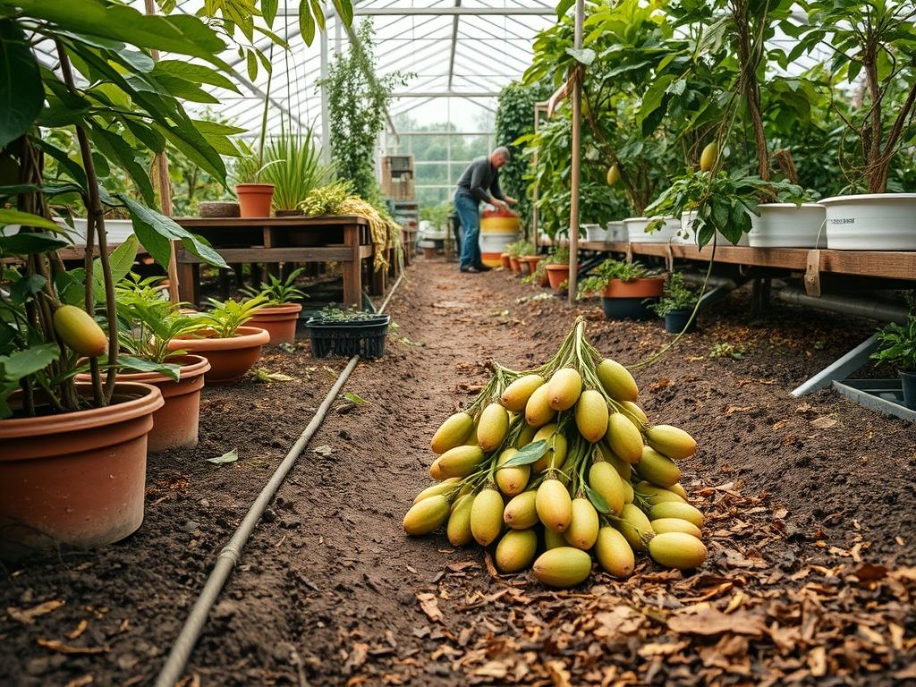Harvesting Garden Longans
