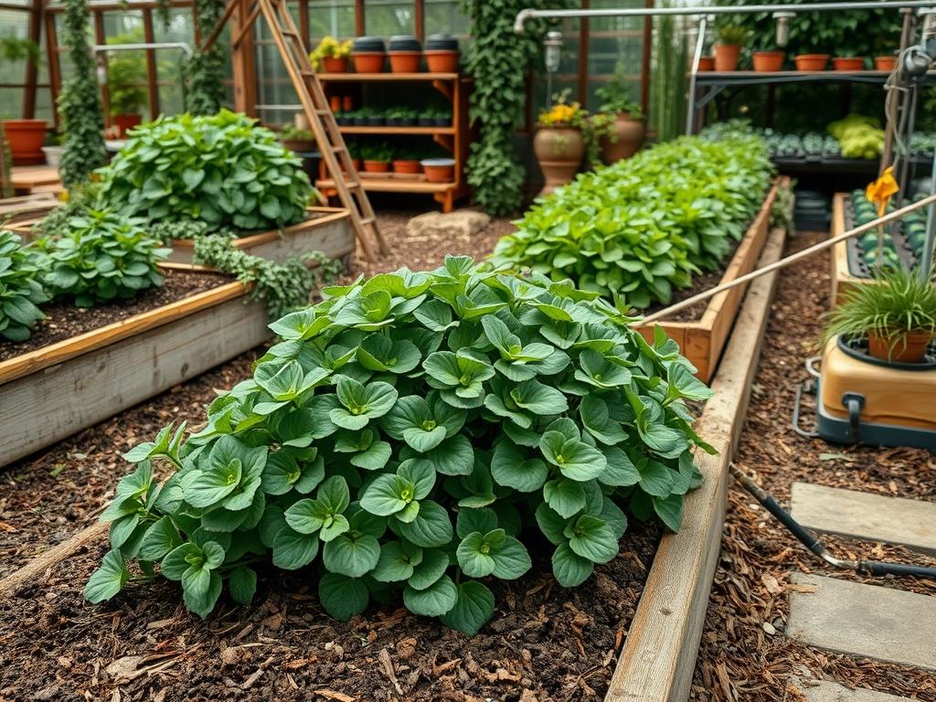 Harvesting Garden Purslane