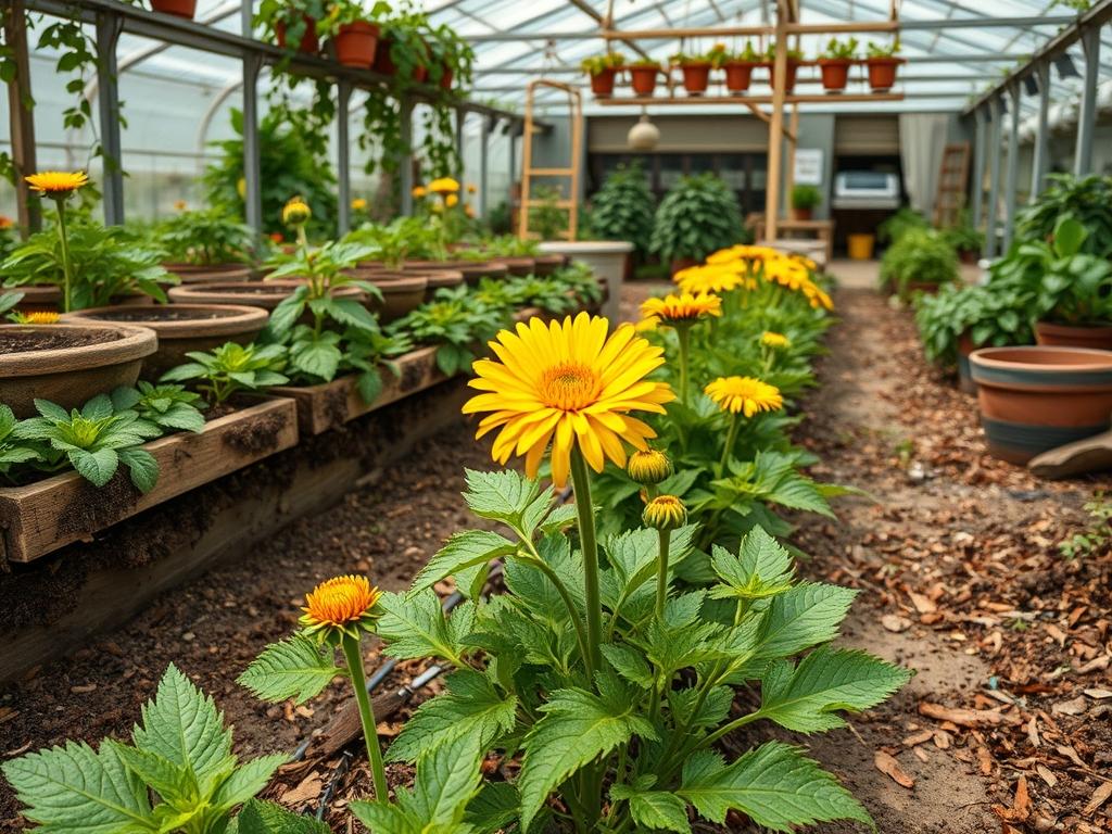 Harvesting Garden Safflower