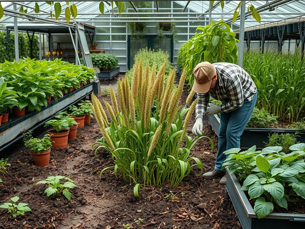 Harvesting Garden Sorghum