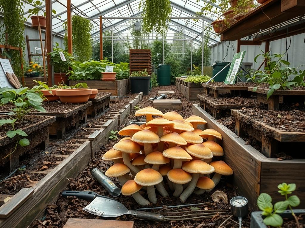 Harvesting Garden Wild Mushrooms