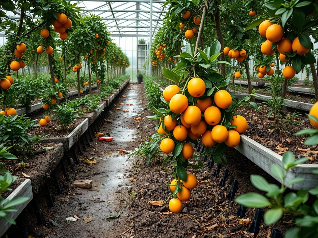 Picking Fresh Kumquats