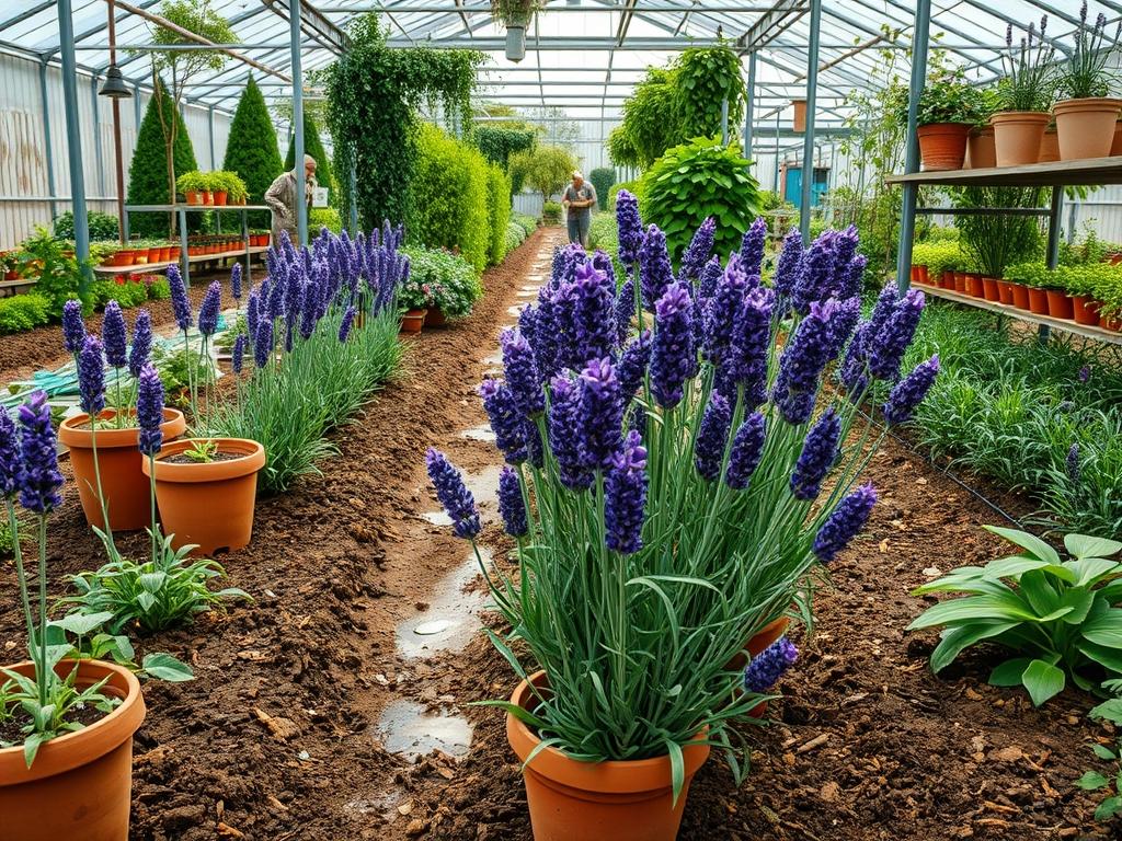 Picking Fresh Lavender Buds