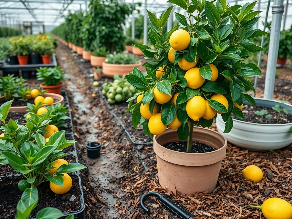 Picking Fresh Meyer Lemons