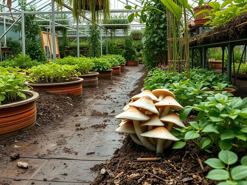 Picking Fresh Oyster Mushrooms