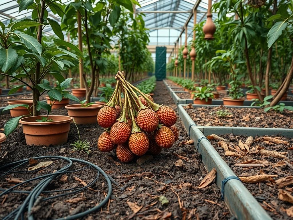 Picking Fresh Rambutans