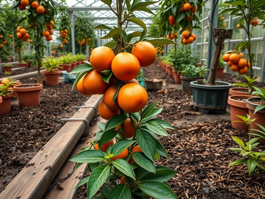 Picking Fresh Satsumas